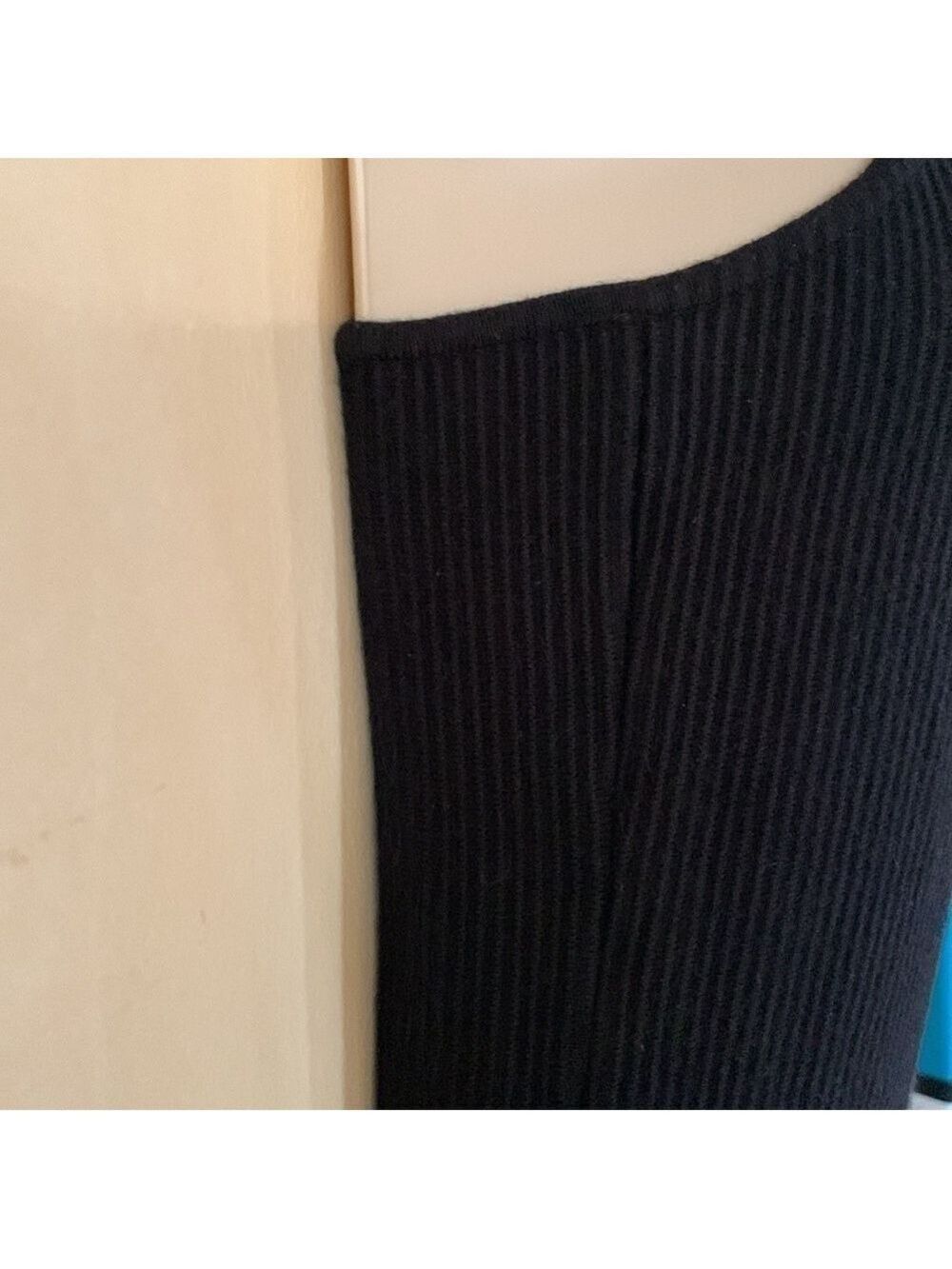 House of Harlow black ribbed knit spaghetti strap dress size S - Picture 6 of 8